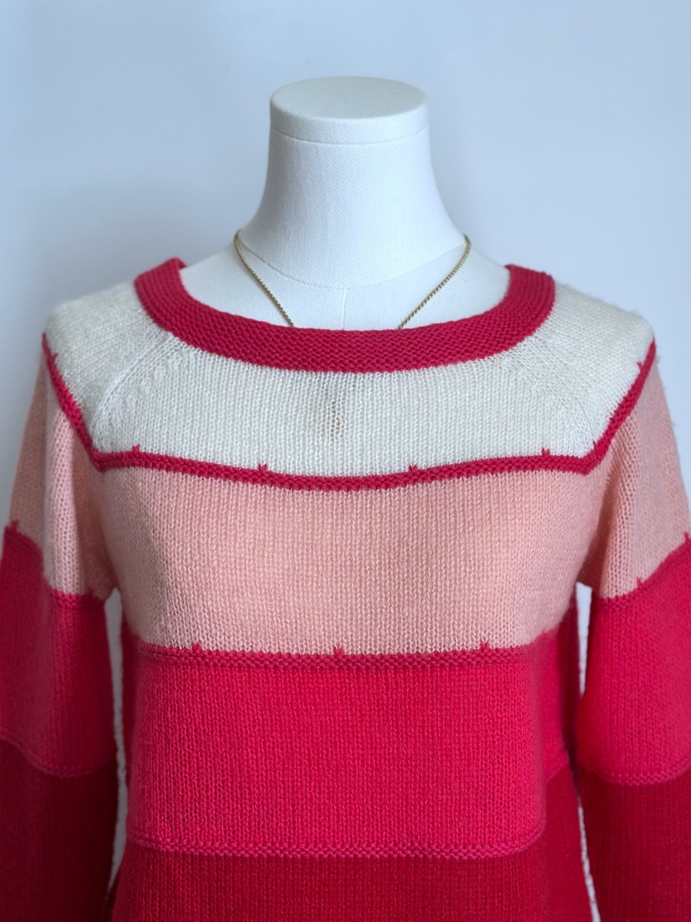 Cooperative’ NWOT Wool Blend Colorblock Cropped Sweater Women’s XS 3/4 Sleeve - Picture 3 of 11